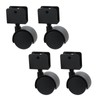 Pufguy 8pcs Caster Bracket U Bracket Caster Wheels U Clamp
