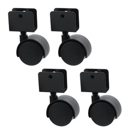 Pufguy 8pcs Caster Bracket U Bracket Caster Wheels U Clamp Wheel 1.57" Caster Wheels Rolling Wheels for Cabinet, Table, Chair and Other Furniture