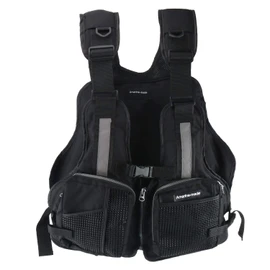Amarine-made Floating Vest Light Float Game Vest Red Free (Black)