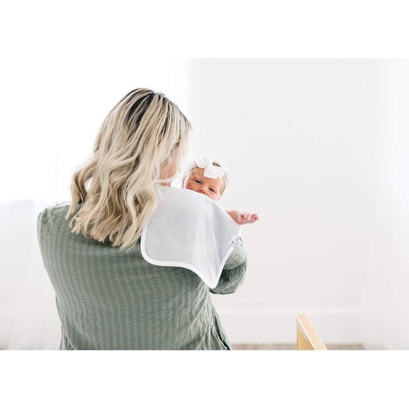 Copper Pearl Premium Baby Burp Cloths - 3-Pack Large Cotton