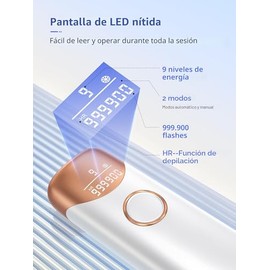 Ubroo Depilación láser, dispositivo de depilación IPL con enfriamiento de hielo de 41.0 °F, depilación láser en casa para mujeres y hombres, uso de pi