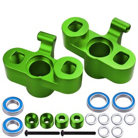 GoHobby Aluminum Front Knuckles Steering Blocks with Bearings for ARRMA Kraton 8S BLX 1/5 Scale RC Truck, fit Outcast 8S, Replaces ARA330558 Upgrades (Green)