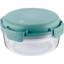 Zwilling Lunchtime Lunchbox mit Kühlakku, runde auslaufsichere Bento Box für Salat, 18 cm, 1 l, für Schule, Arbeit, Picknick, Reisen, Camping, grün