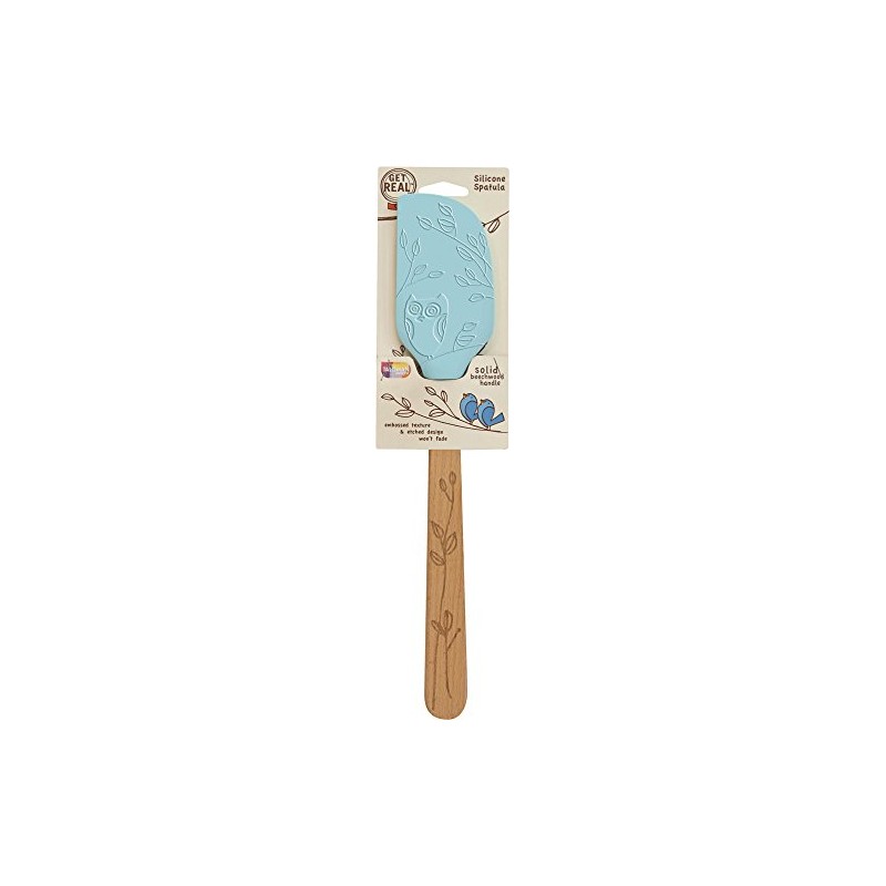 Talisman Designs Silicone Spatula & Laser Etched Beechwood Handle |