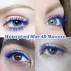 Waterproof Blue Mascara - Navy Blue 4D Silk Fiber Colorful