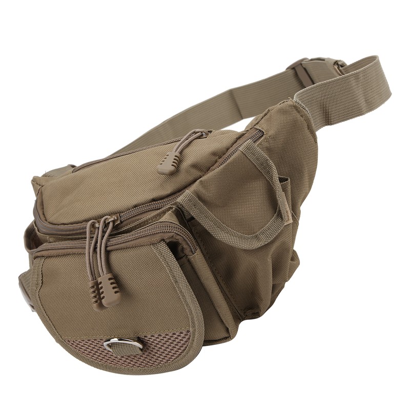 Fishing Bag Portable Polyester Storage Pack Bumbag Adjustable for Outdoor