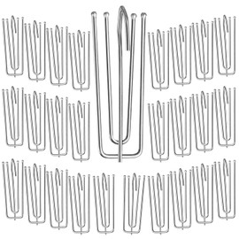 Curtain Hooks, Stainless Steel Curtain Hooks, Pack of 30, Clamp Hooks, Curtain Hooks for Curtains and Curtain Rings