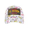 El Patron White and Orange Rhinestone Street Wear Colombia Medellin