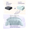 YnM Weighted Blanket Queen 15lbs, Prettiest Oversized Weighted Blanket, Fluffy