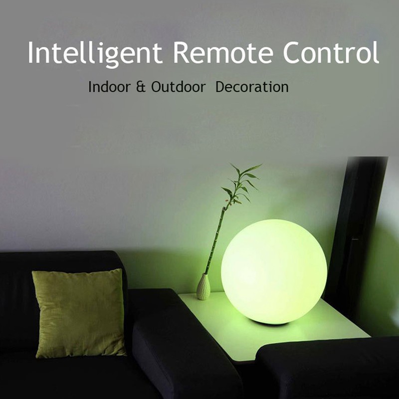 LED Round Lamp RGBW 24Key Remote Control 16Color Dimmable 4Mode