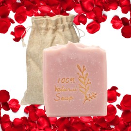 Yerbero - Natural Handcrafted Soap Bar 4.3oz (121g) | Jabon Artesanal | Cruelty & Gluten Free Soap With Pure Essential Oils and Natural Ingredients, Gentle Body & Facial Soap. (Roses)