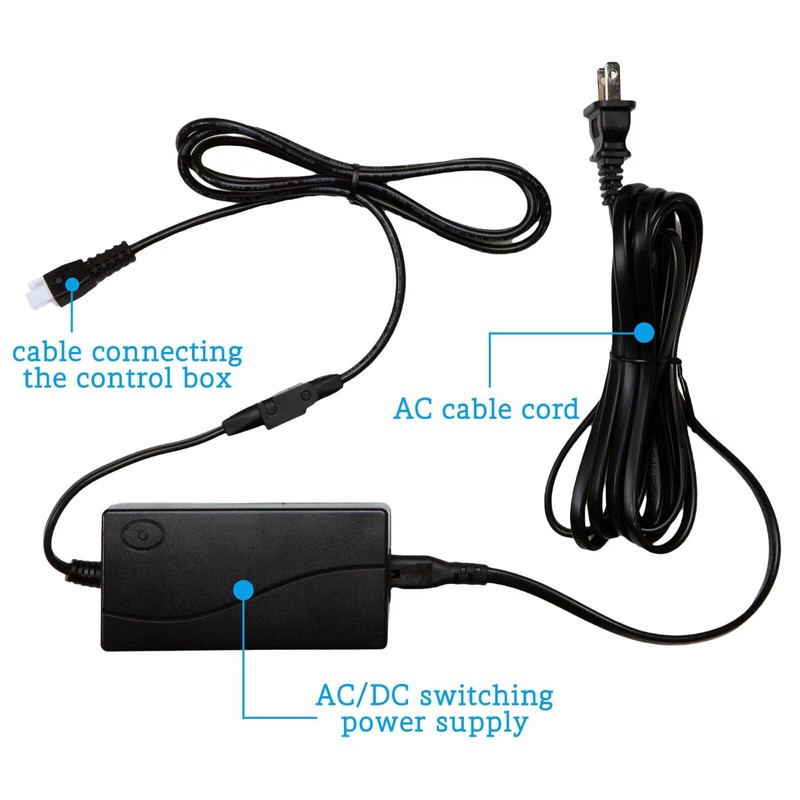 Adjustable Bed Base 3 Piece Switching Power Supply Adapter Kit