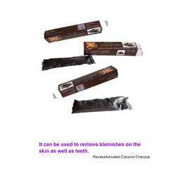 Ravaka Activated Charcoal Teeth Whitening Powder – Coconut Teeth Whitener – Effective Remover Tooth Stains for a Healthier Whiter Smile