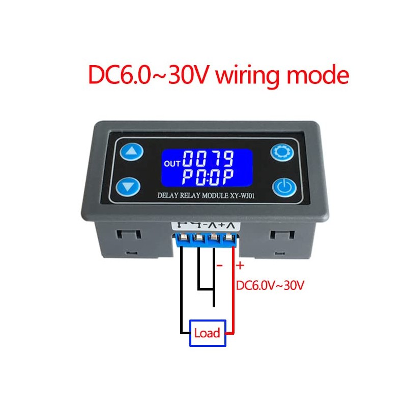 Hsthe Sea Delay Relay Module 12V 24V 0.01s-9999min Digital Timer