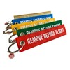 REMOVE BEFORE FLIGHT Textile Pendant Set of 5 in Condor