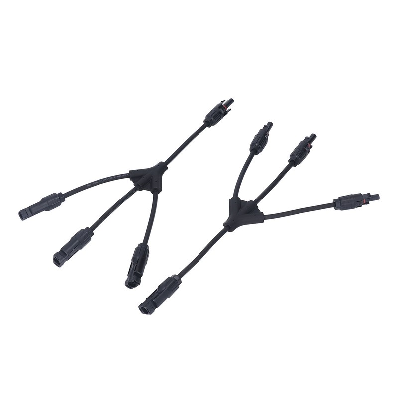 One Pair Solar Panel Connector 3 to 1 Y Branch