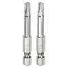 sourcing map 2pcs T25 Security Torx Bit 1/4" Hex Shank