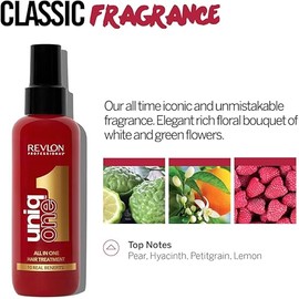 REVLON PROFESSIONAL Uniq One Hair Treatment – Moisturizing Leave-In Repair for Damaged Hair, Classic Fragrance, 150ml