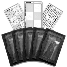 1NMORE Youth Football Wristbands for Plays, Quarterback Playbook Wrist Coach, Softball Wristbands with Cards Black (5 Pack, M)