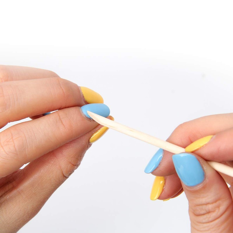 AHIER Orange Sticks for Nails,Wooden Cuticle Sticks, Manicure Sticks Pedicure