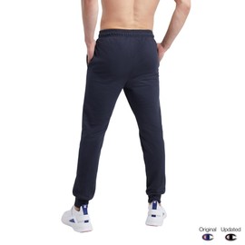 Champion, Powerblend, Fleece Joggers, Comfortable Sweatpants for Men (Reg Tall), Navy C Patch Logo, XX-Large Big