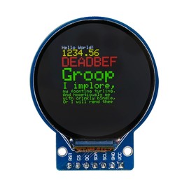 Hosyond 3PCS 1.28 Inch TFT LCD Round Display Screen Module RGB 240 * 240 GC9A01 Driver 4 Wire SPI for Arduino