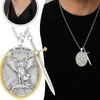 Audday St. Michael Pendant for Men Saint Michael Archangel Pendant