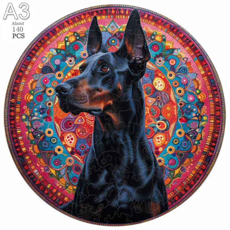 Mysterious Animals Wooden Jigsaw Puzzle – Precision-Cut Animal Puzzle for