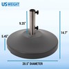 US Weight 80 LB Umbrella Base, 80 Pound, Grey