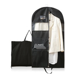 Leisofter Clothing Bags for Closet Storage and Travel, Hanging Garment Covers for Men, Clothing Bags for Suits, Coats, Jackets, Shirts, Evening Dresses, Skirts, Wedding Dresses