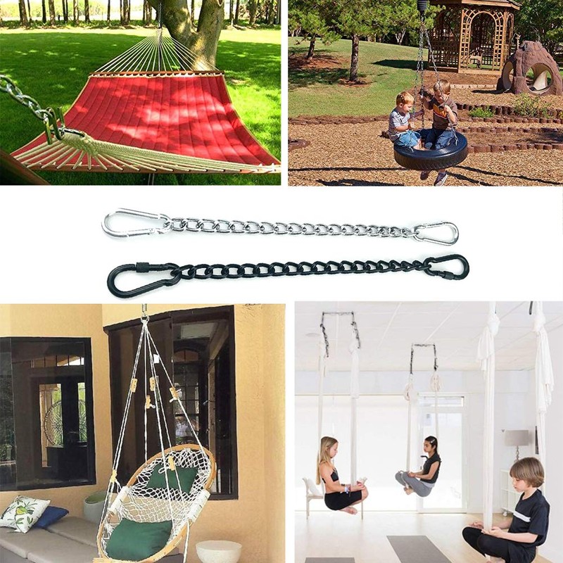 Two Carabiner Chain - Hammock Chain Hanging Kit Stainless Steel