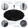 Windproof umbrella - thanks to reverse folding without drips -