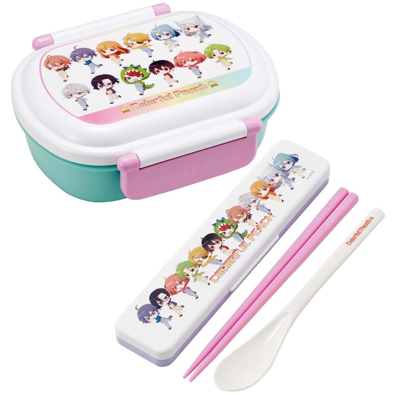 Skater CCS3SAAG-A Chopsticks Set, 7.1 inches (18 cm), Colorful Peach