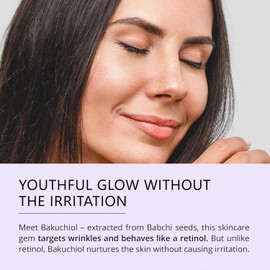 Asterwood Bakuchiol Serum for Face - Retinol Alternative - Plumping, Anti-Aging, Wrinkle Reducing - Fragrance-Free - 2 Fl Oz