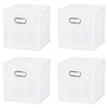 PATIKIL Foldable Storage Cube Bins, 4 Pcs Fabric Storage Bins