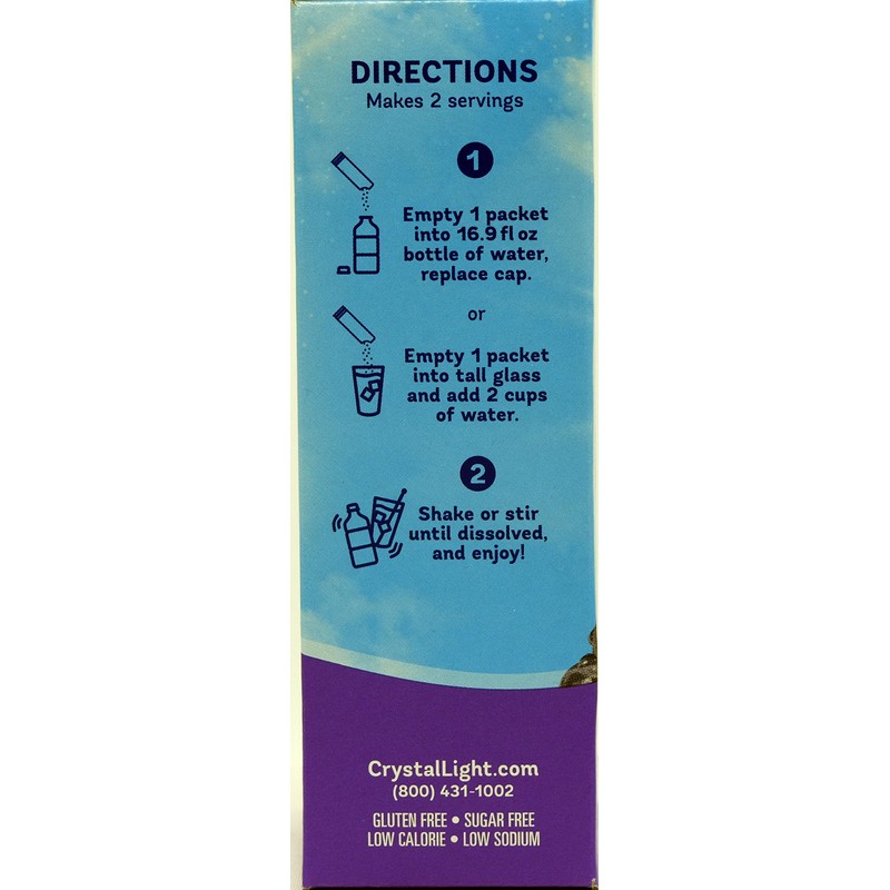 Crystal Light On The Go Grape With Caffeine Drink Mix,
