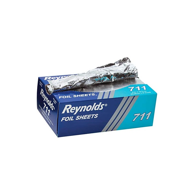 Pop-Up Interfolded Aluminum Foil Sheets in Silver, 500/Box