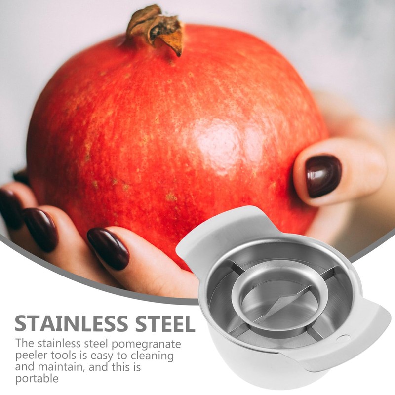 Kichvoe Pomegranate Peeler Stainless Steel Pomegranate Deseeder Peeling Tool with