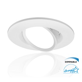 NICOR Lighting DCG Series 6 in. White Gimbal LED Recessed Downlight, 3000K (DCG621203KWH)