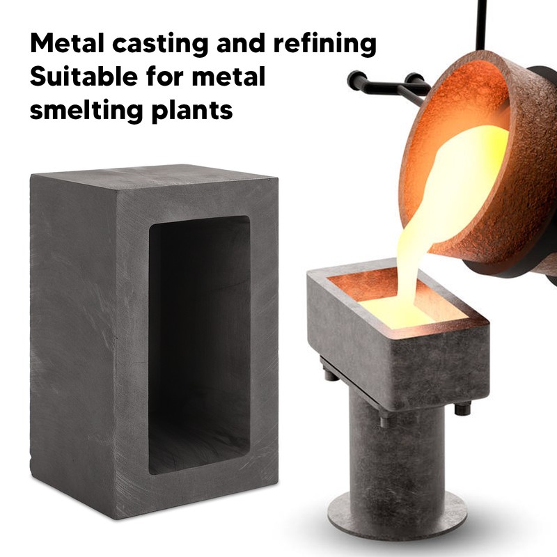 Graphite Crucible Mould Rectangular Metal Casting Ingot Mold for Melting