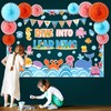 Eersida Spring Easter Bulletin Board Decorations with Paper Fans 3D