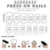 Press on Nails Medium Square Fake Nails with Lips Design