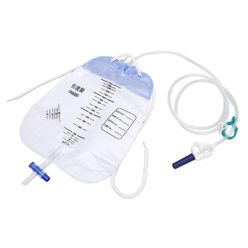 5Pcs Urinary Drainage Bag Thickened PVC Anti Reflux Disposable Urine