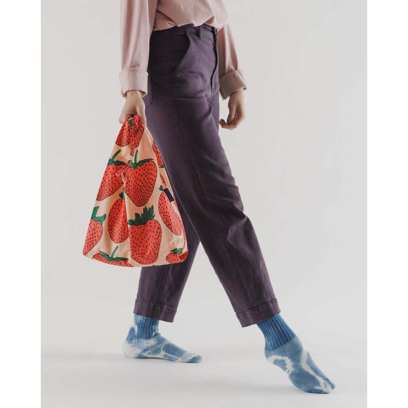 BAGGU Eco Bag, BABY Pattern, 100% Recycled, strawberry