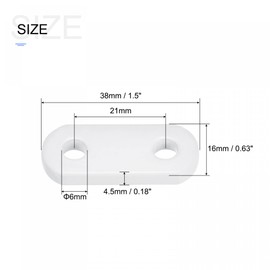 sourcing map Curtain Weights (17g), Drapery Iron Weight for Bathroom Home Curtains Tablecloth Flags, White, 10Pcs