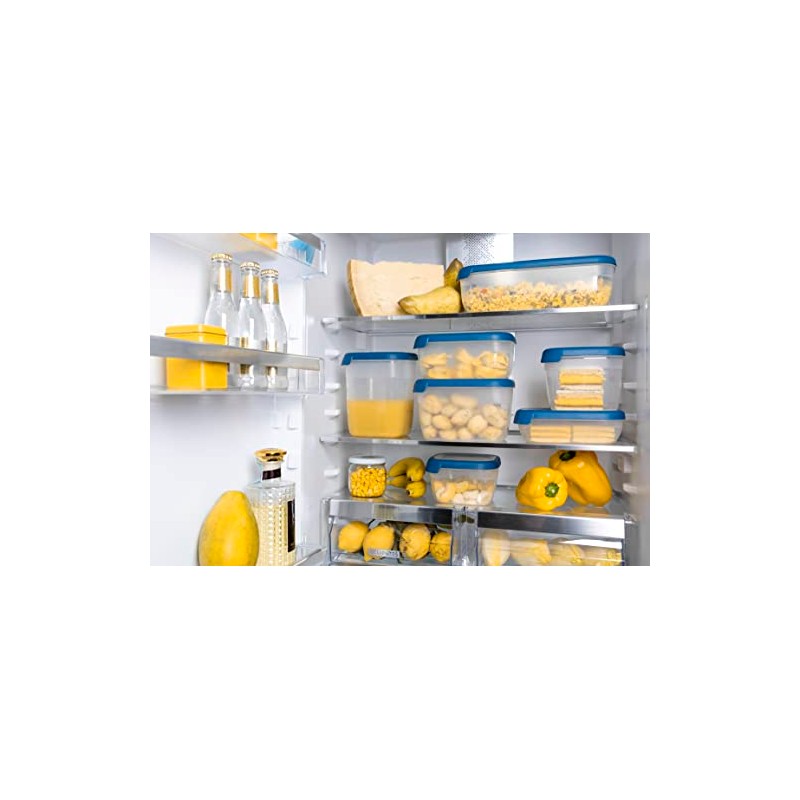 Curver KETER Reinforced Container, Dark Blue, Eco Line, Square, Large