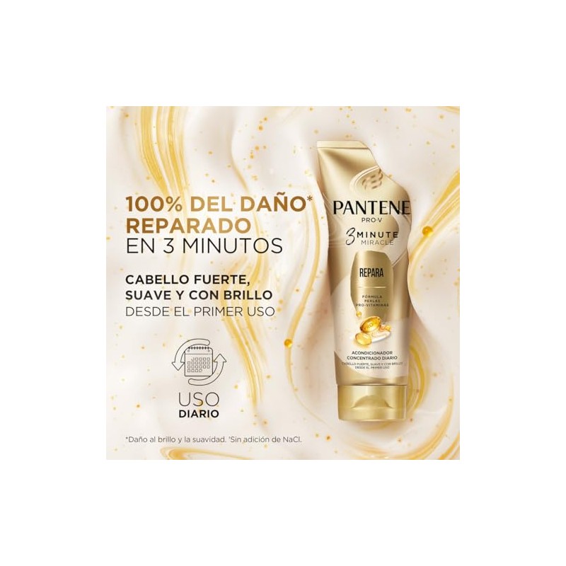 Pantene Pro-V 3 Minute Miracle Repara Acondicionador Concentrado Diario 170