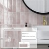 10 Sheets Subway Tile Peel and Stick Backsplash,12”×12”Pink Self Adhesive