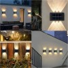 Solar Up and Down Outdoor Wall Lights for Garden Decoration