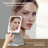 LAMPICK Travel Makeup Mirror with Lights Portable Vanity Mirror 5X